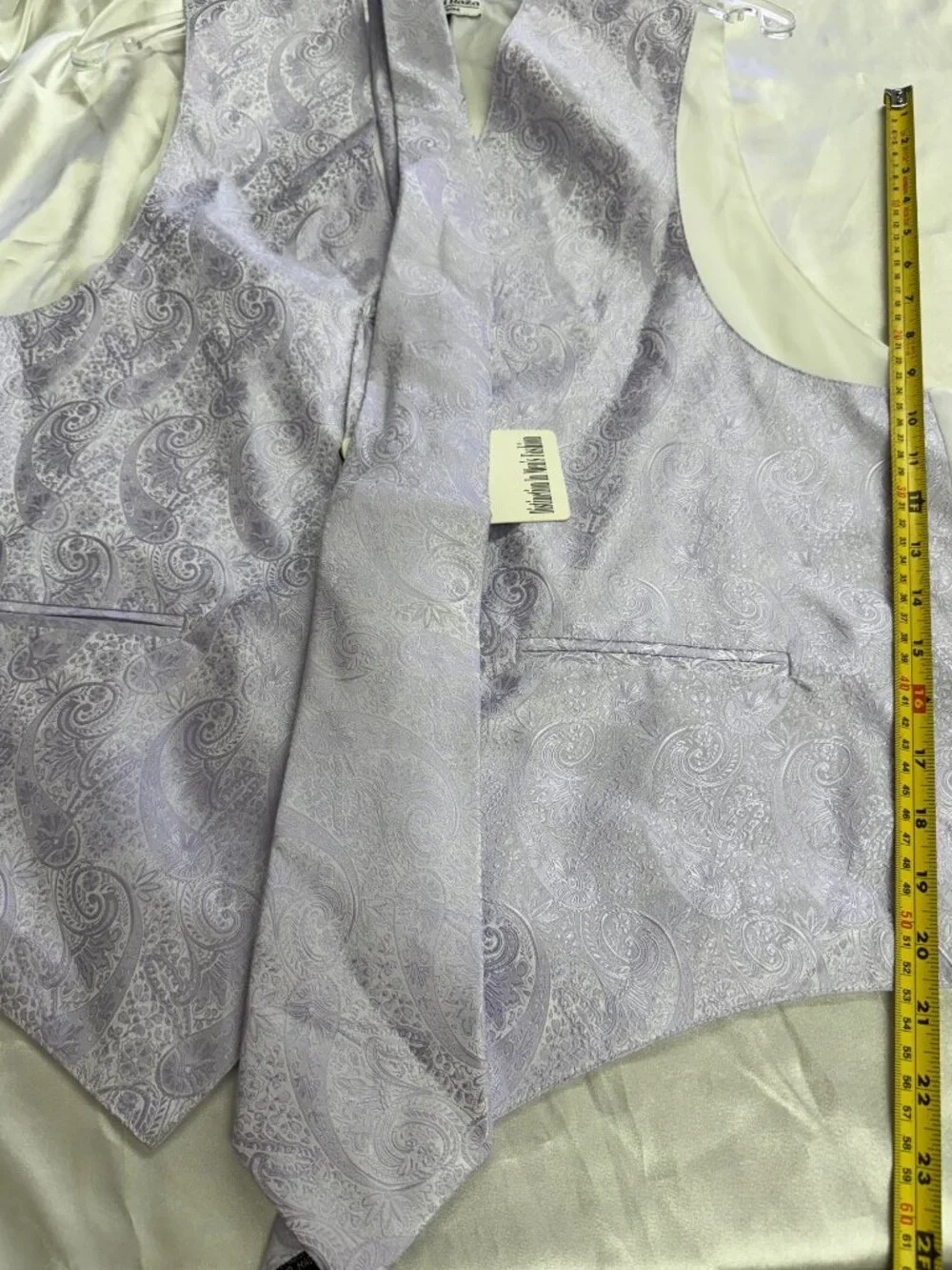 NWT Paisley Formal Vest Set - L